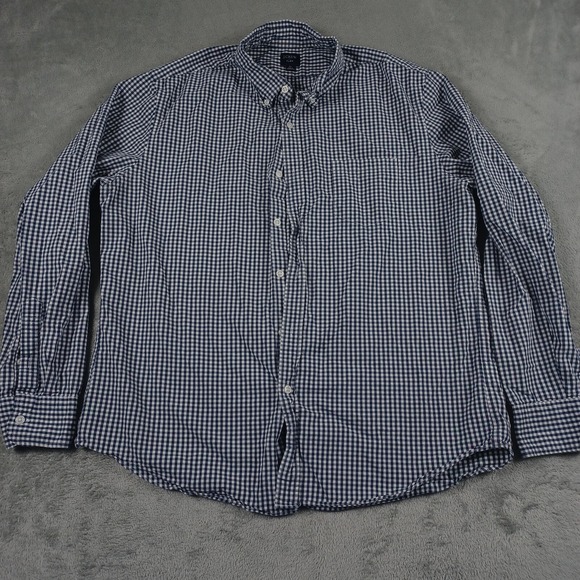 J. Crew Other - J Crew Shirt Mens XL Blue Plaid Flex Fit Preppy Long Sleeve Casual